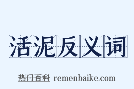活泥反义词是什么意思的图片